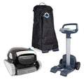 Dolphin Explorer E30 Automatic Robotic Pool Cleaner with Universal Caddy and Classic Caddy Cover, Ideal for In-Ground Swimming Pools up to 50 Feet