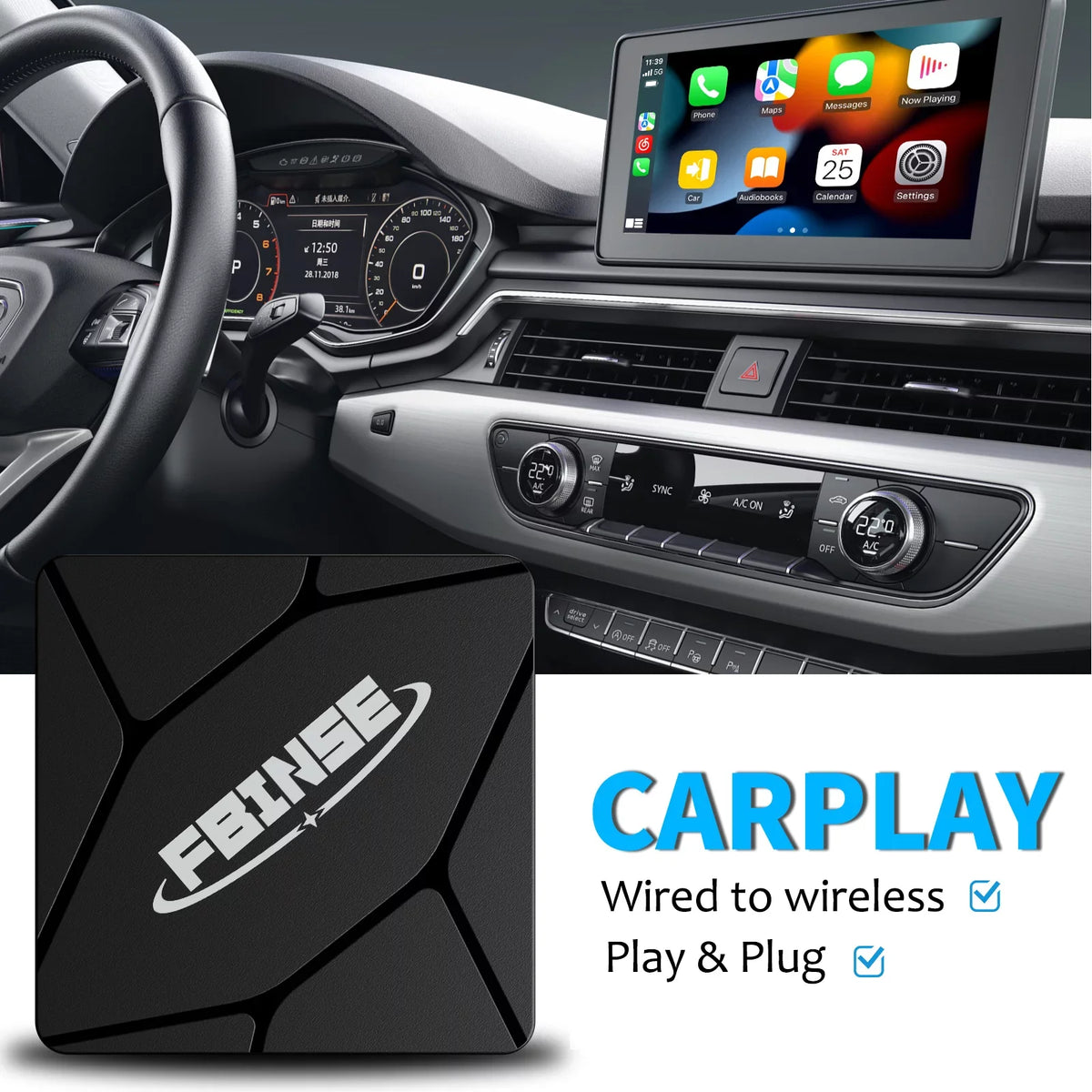 Fbinse Scarlet To Wireless Carplay Adapter Carplay Dongle Connect
