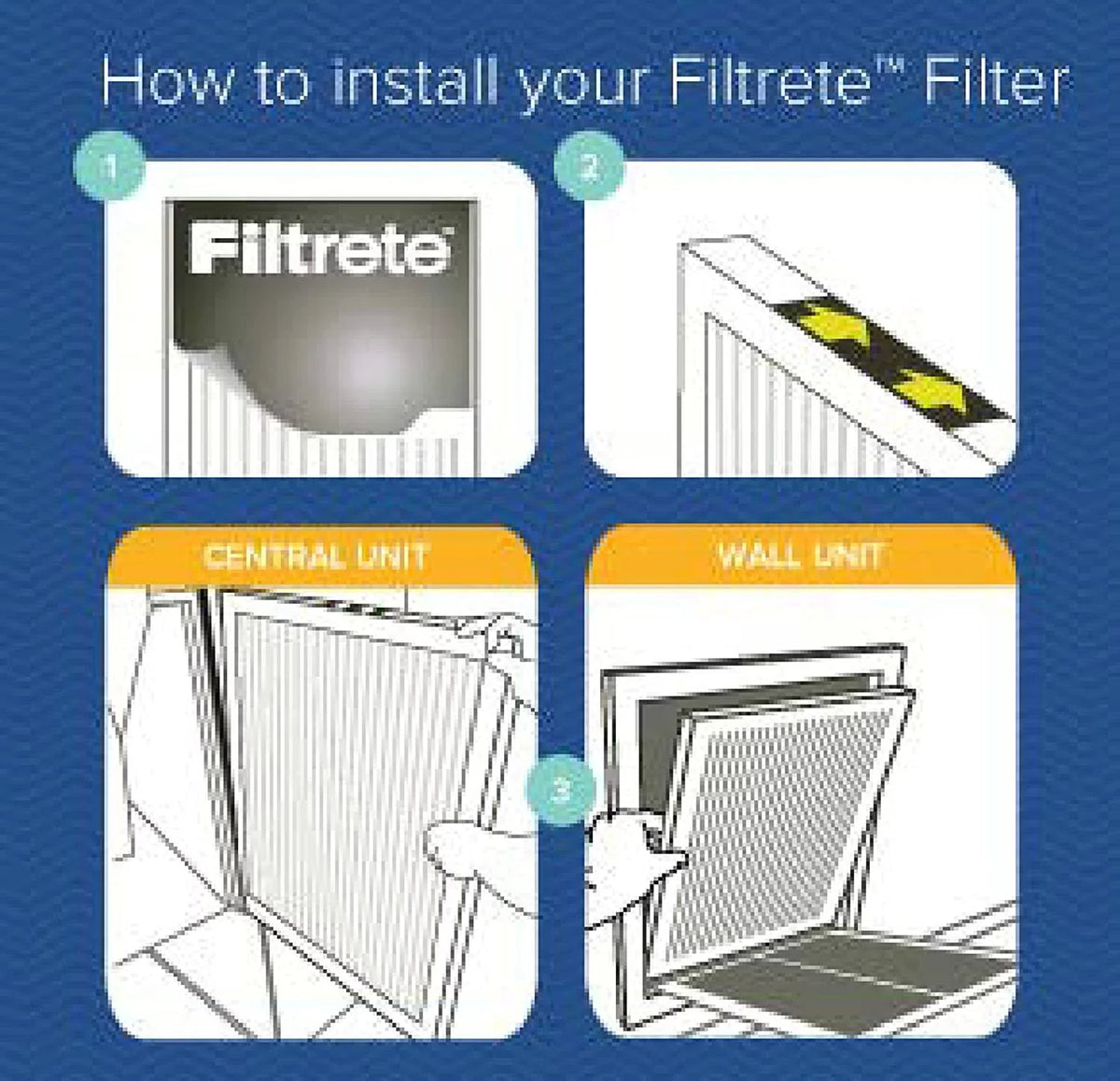 Filtrete 14" x 14" x 1" Dust Crimson Filters, 4pk