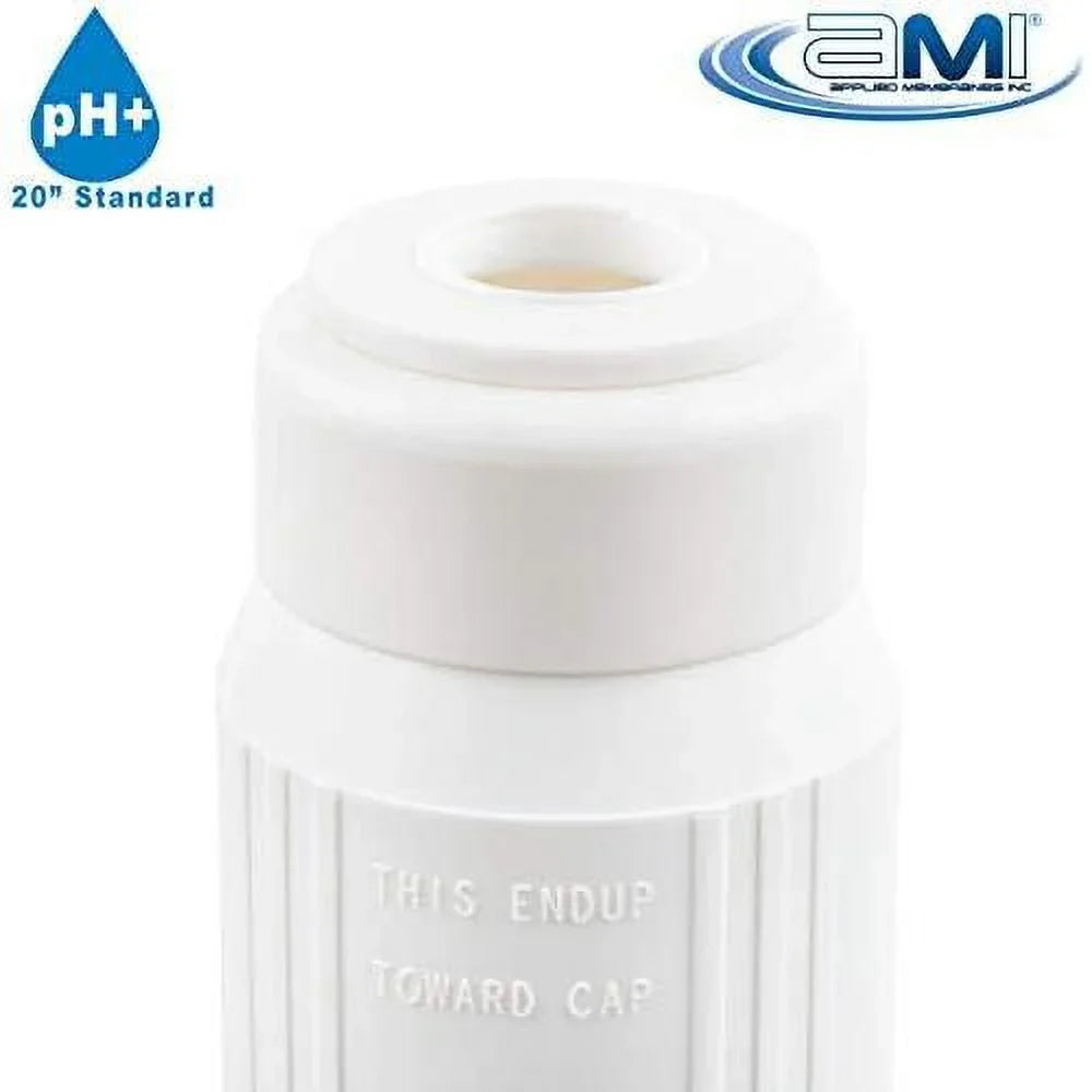 INC Ph Neutralization Water Filter Cartrid | Calcite Filter To Raise Alkalinity Of Low Ph Water | 20" Standard Fit Fits 20” Standard Filter Housing | H-F2520CALCITE (20" Standard)