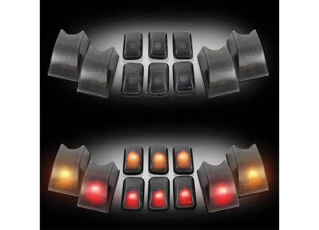 Recon 264160Bk Smoked Cab Roof Lights 2002 2006 Hummer H2 / Am General (10 Piece