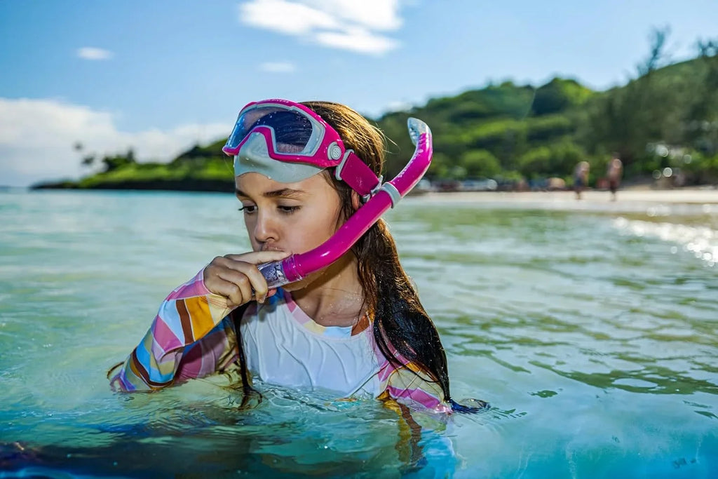 U.S. Divers Avila Jr Snorkling Set, Blush S/M