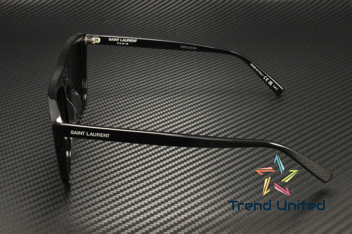 SAINT LAURENT SL 455 001 Rectangular Scarlet Acetate Black 56mm Men's Sunglasses
