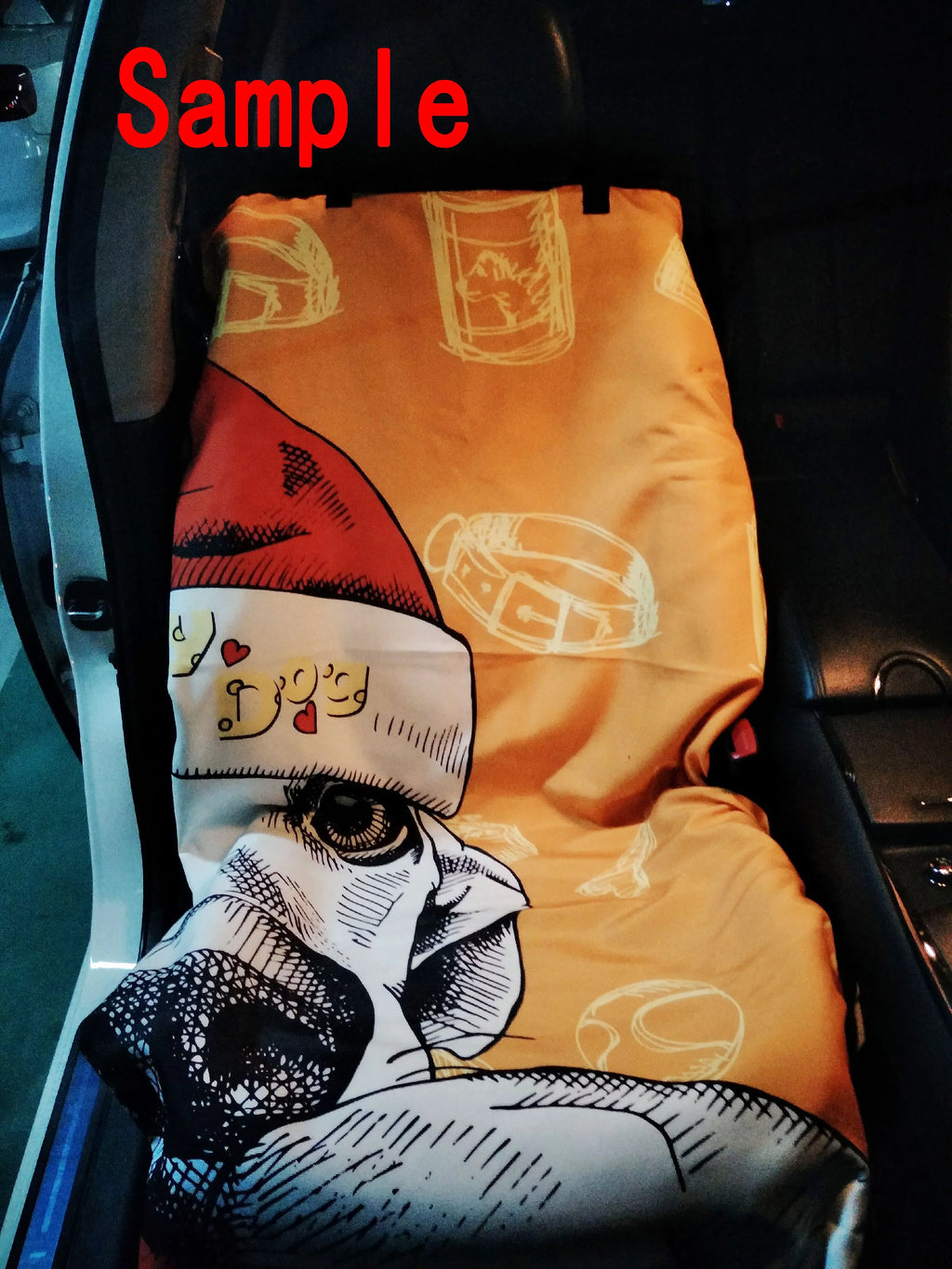 GCKG Lovely Melody Music Notes Pet Car Seat Cover Dog Car Seat Mat Hammock Cargo Mat Trunk Mat For Cars Trucks and SUV 54x60 inches