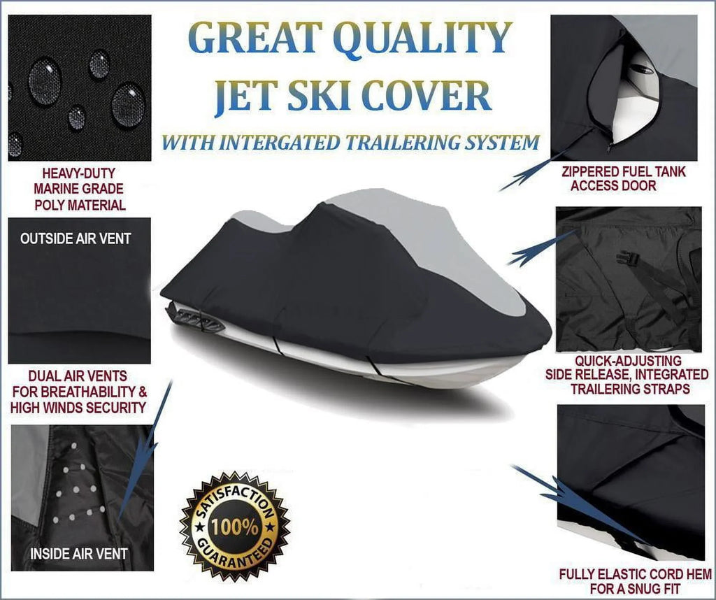 SUPER HEAVY-DUTY Jet Ski PWC Watercraft Cover Compatible for Polaris SL900 sl 900 1996-1997 TOP OF THE LINE 1-2 Seater