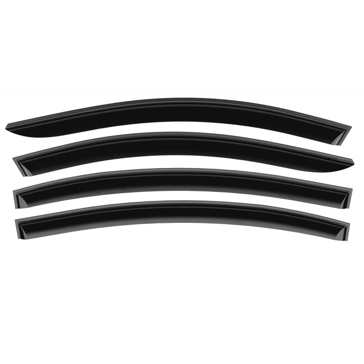 Voron Glass in-Channel Extra Durable Rain Guards for Ford F150 2015-2020 SuperCab (fit for Ford F250-F550 17-23), Window Deflectors, Vent Window Visors, 4 Pieces - 230095