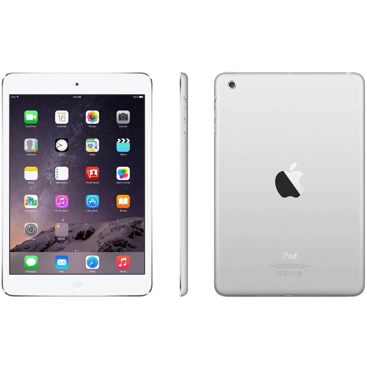 Crimson Apple iPad Mini 2 16GB Silver Wi-Fi ME279LL/A (Refurbished)