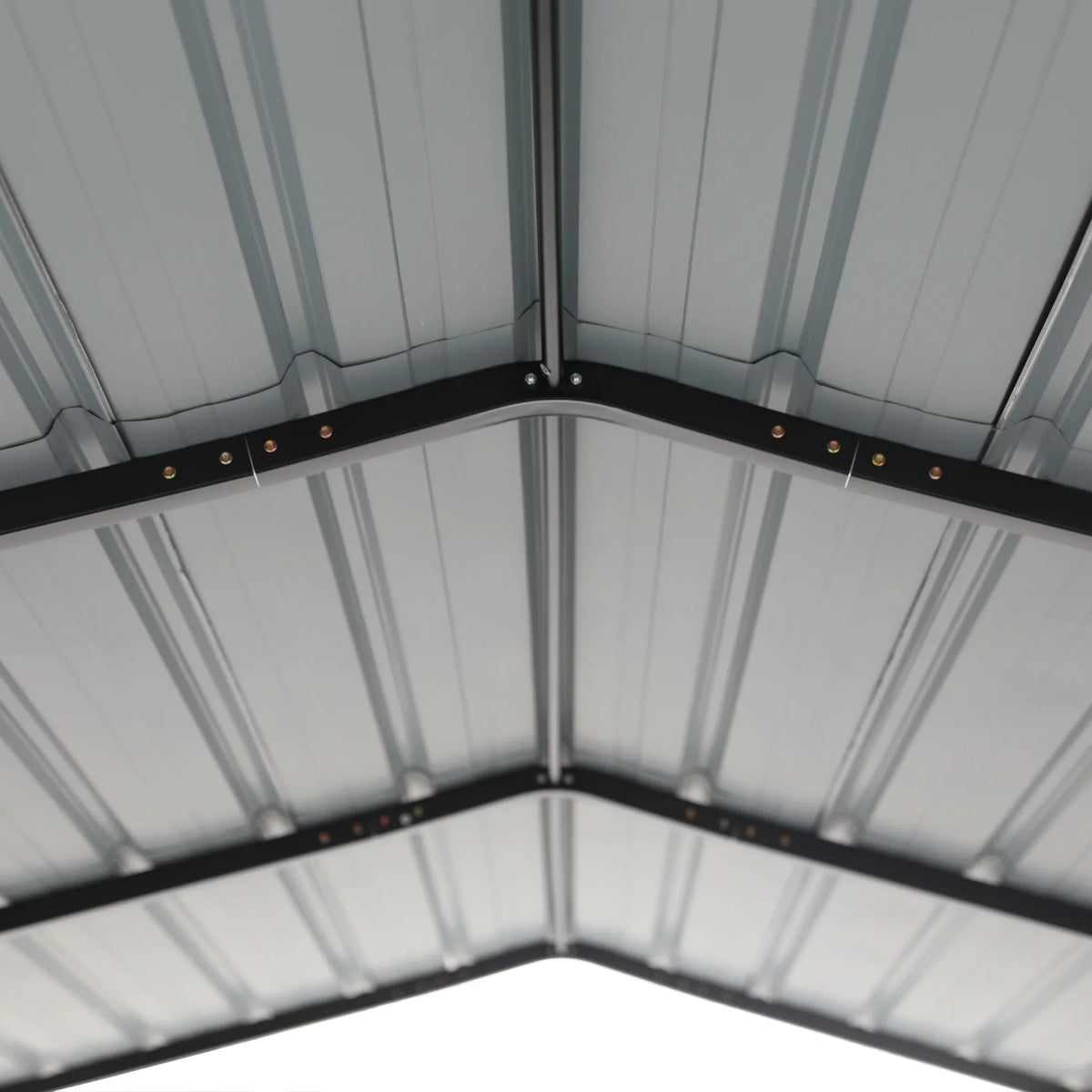 Summit Living 12 x 20 ft Metal Carport with Galvanized Steel Roof, Heavy-Duty Garage Car Storage Shelter, Gray