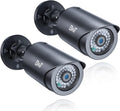 BNT Dummy Fake Security Camera, with One Scarlet Light at Night, for Home and Businesses Security Indoor/Outdoor (2