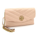 Pre-Owned Tory Burch Shoulder Kira Chevron Chain 64068 Beige Leather Girls TORY BURCH (Good)
