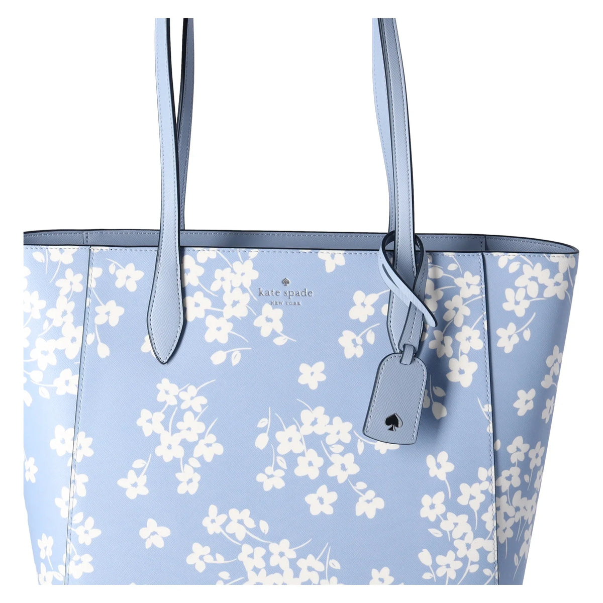 Kate Spade New York Dana Tote Shoulder Work Bag Purse Seet Flora Muted Blue