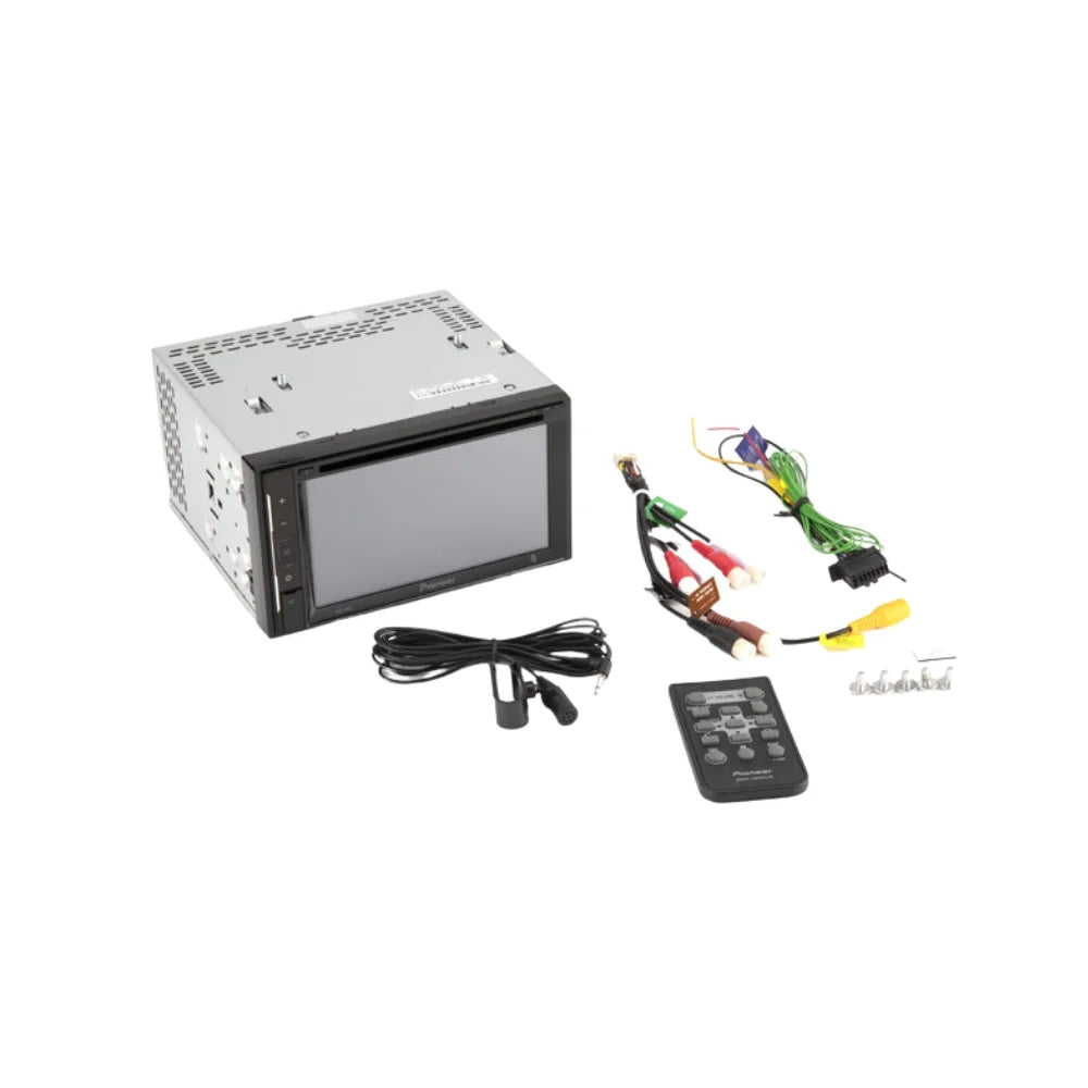 KIT2609 Bundle with Pioneer Multimedia DVD Car Stereo and Installation Kit - for 2013-2015 Nissan Titan Dimensions Radio / Bluetooth Touchscreen, Backup Camera, 2 Din Dash Kit