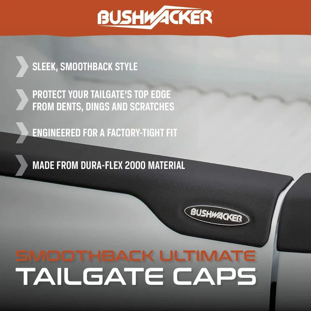 Bushwacker by RealTruck Ultimate Tailgate Cap - SmoothBack | 1-Pc, Black, Smooth Finish | 28510 | Compatible with 1993-2011 Ford Ranger; 1994-2009 Mazda B2300, B3000, B4000 (Excludes Canadian Models)