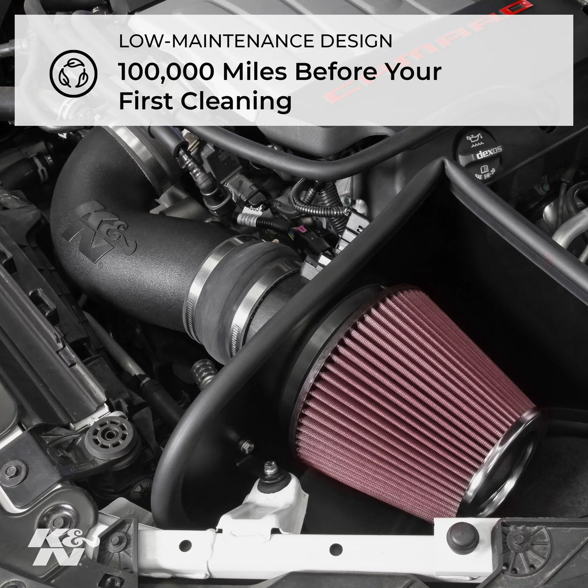 K&N Cold Air Intake Kit: High Performance, Guaranteed to Increase Horsepower: 50-State Legal: 2003 FORD (Crown Victoria)57-2553