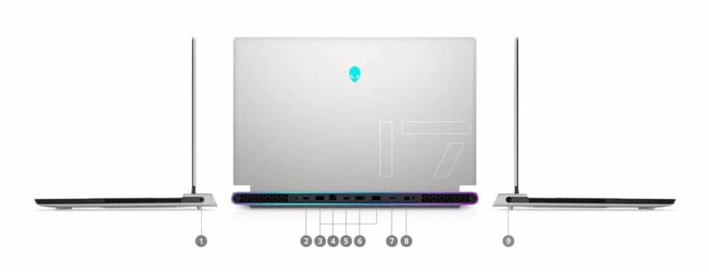Crimson Dell Alienware X17 R1 Gaming Laptop (2021) 17.3" FHD Core i7 - 1TB SSD - 64GB RAM - RTX 3080 8 Cores @ 4.6 GHz - 11th Gen CPU - 10GB GDDR6X (Refurbished)