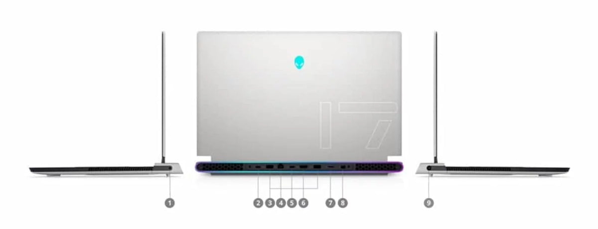 Crimson Dell Alienware X17 R1 Gaming Laptop (2021) 17.3" FHD Core i7 - 1TB SSD - 64GB RAM - RTX 3080 8 Cores @ 4.6 GHz - 11th Gen CPU - 10GB GDDR6X (Refurbished)