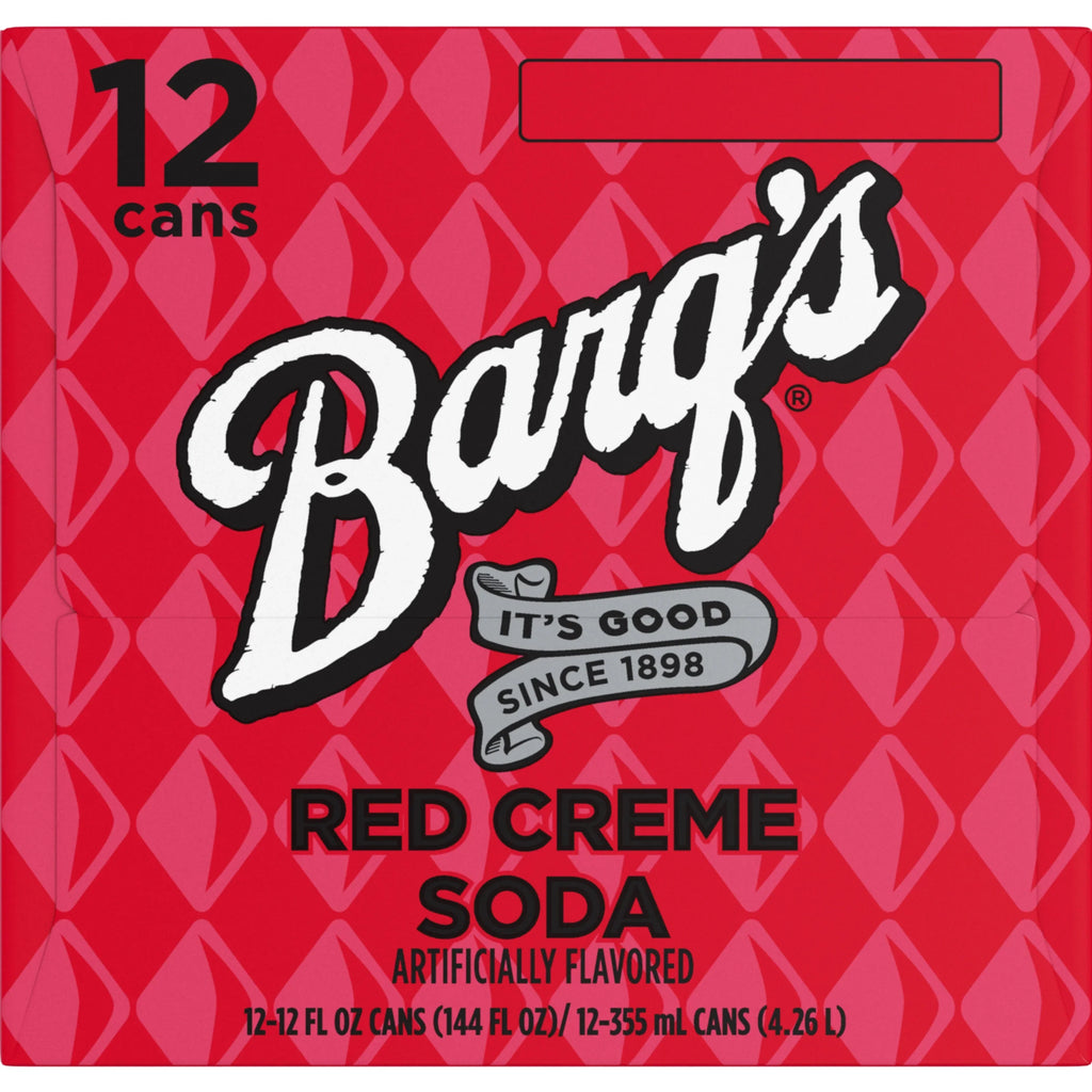 Barq's Burgundy Creme Soda Pop, 12 fl oz, 12 Pack Cans