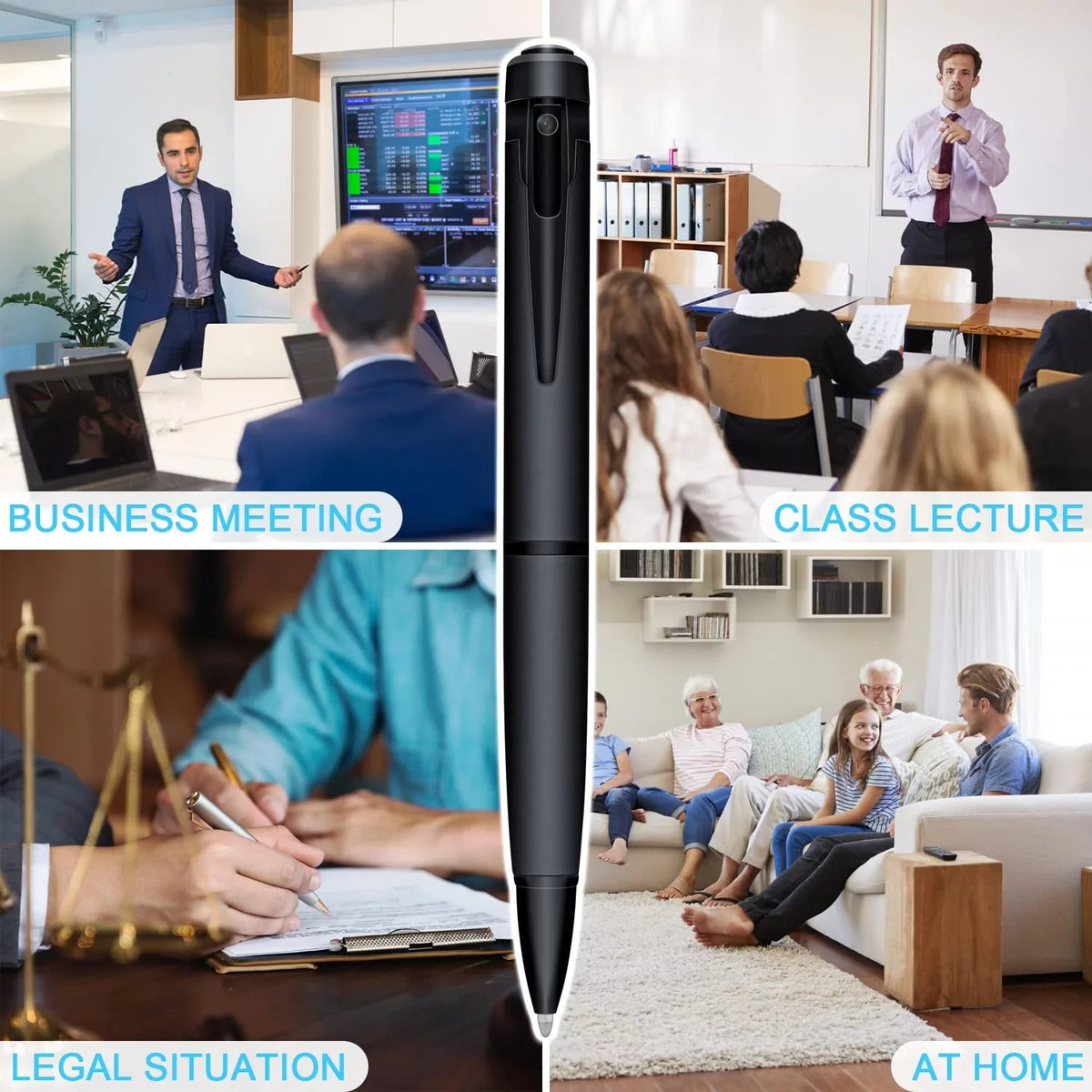 Camera HD 1080P Video Recorder, Portable Pocket Camera Indoor Camera for Classroom Meetings Video Recording Security