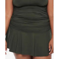 Ralph Lauren OLIVE GREEN Plus Measurement Ruffled Swim Skirt, US 18W