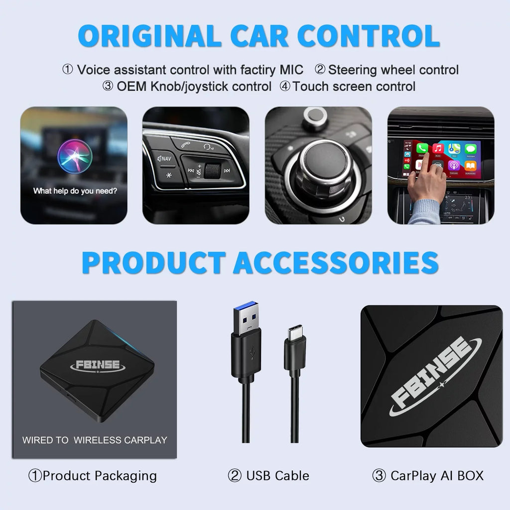 Fbinse Scarlet To Wireless Carplay Adapter Carplay Dongle Connect