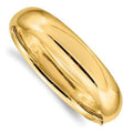 HP9-16O 14K 9-16 Dimensions High Polished Hinged Bangle Bracelet