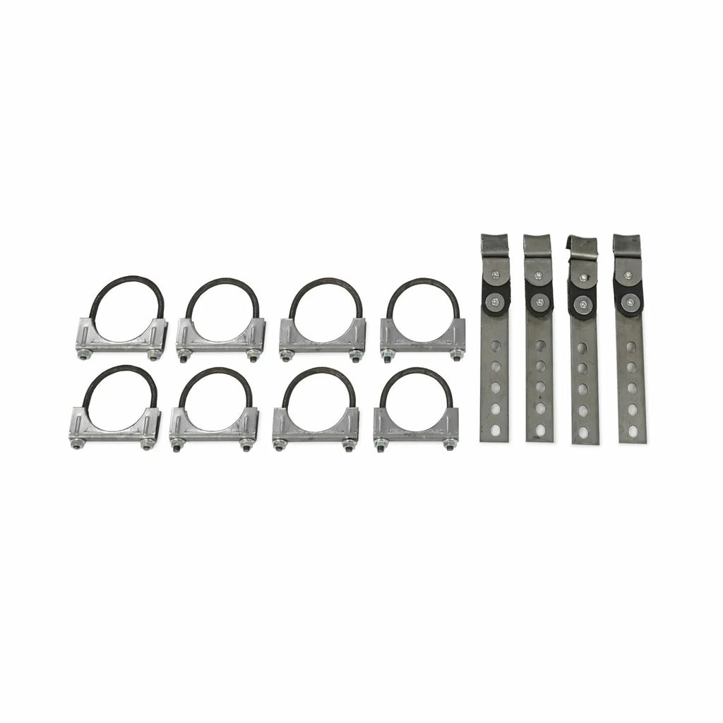 Dual Exhaust Kit 2.5" Flowmaster 40 Series Corner Exit Fits 67-72 Ford F-Series