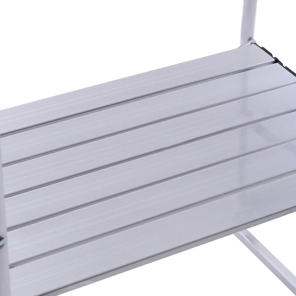 DENEST Folding Camping Kitchen Table Outdoor Cooking Table with Detachable Windscreen
