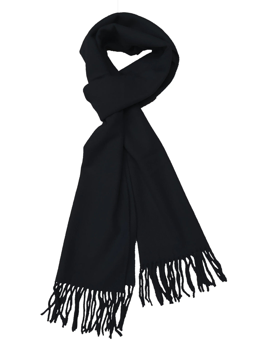 Calvin Olivia Cashmere Feel Scarf Soft Winter Ombre Nova Buffalo Tartan Tweed Houndstooth Plaid Chic Gift for Men Girls Black