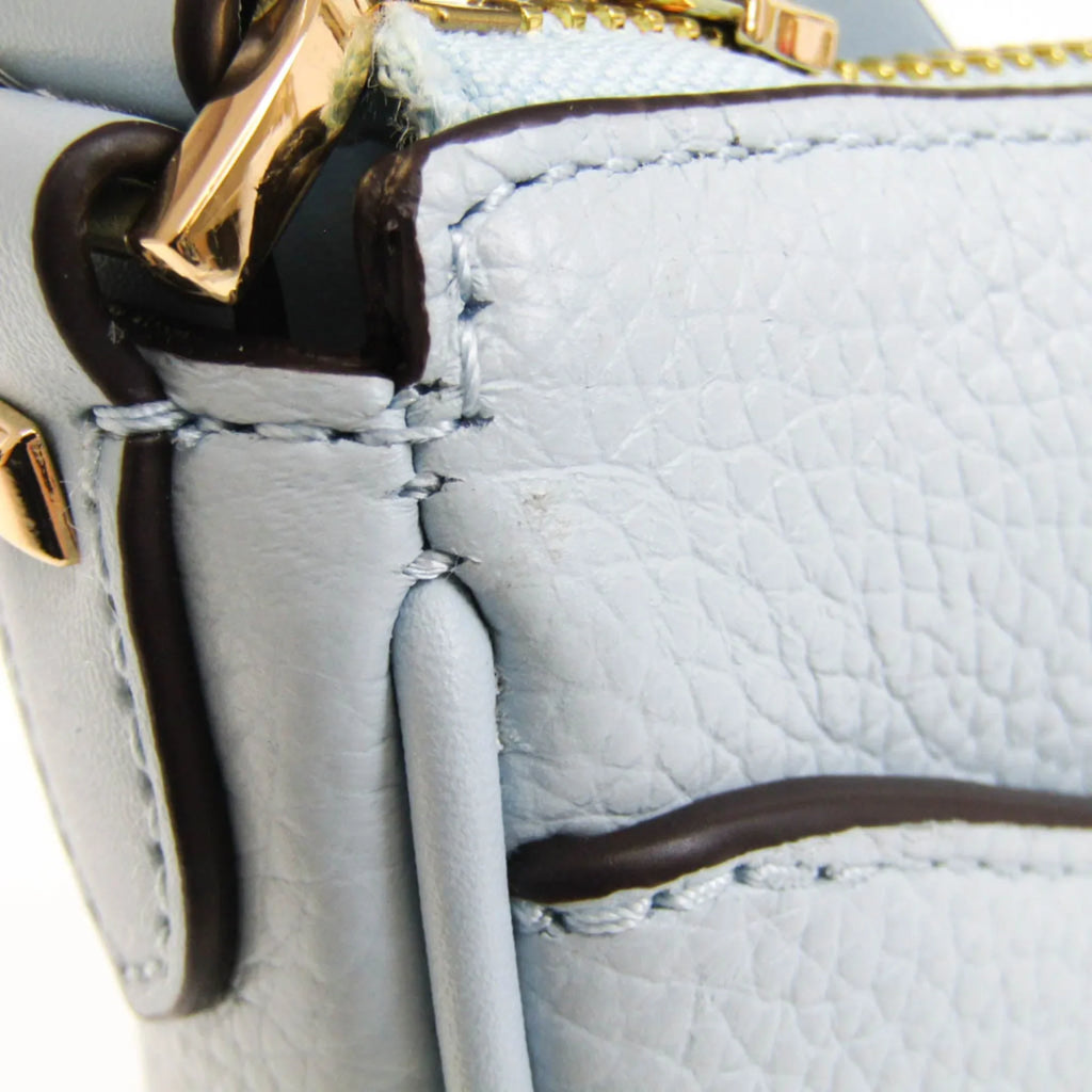 Pre-Owned Michael Kors DOVER 35R3G4DC5L Female Leather Shoulder Bag Light Blue (Good)