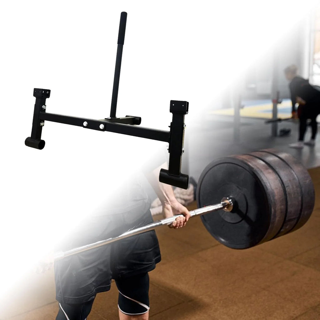 AMLESO Deadlift Barbell Stand Compact Gym Equipment for Workout Sport Weight Plates