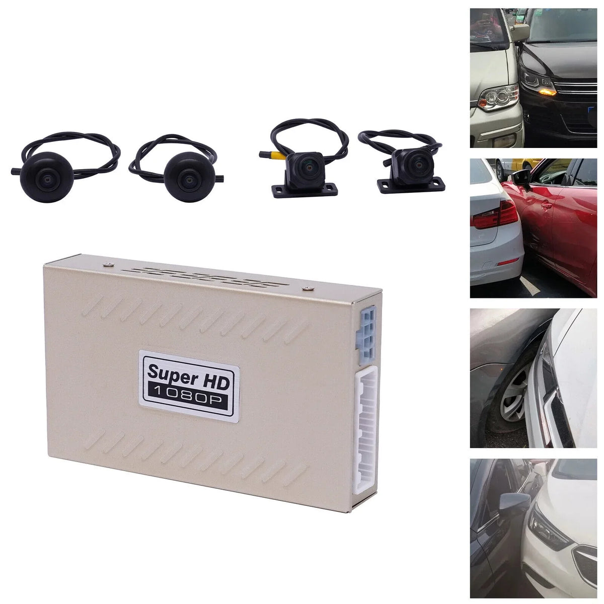 Denest HD Car 360 Bird View Surround System DVR Record Backup Camera parking monitoring