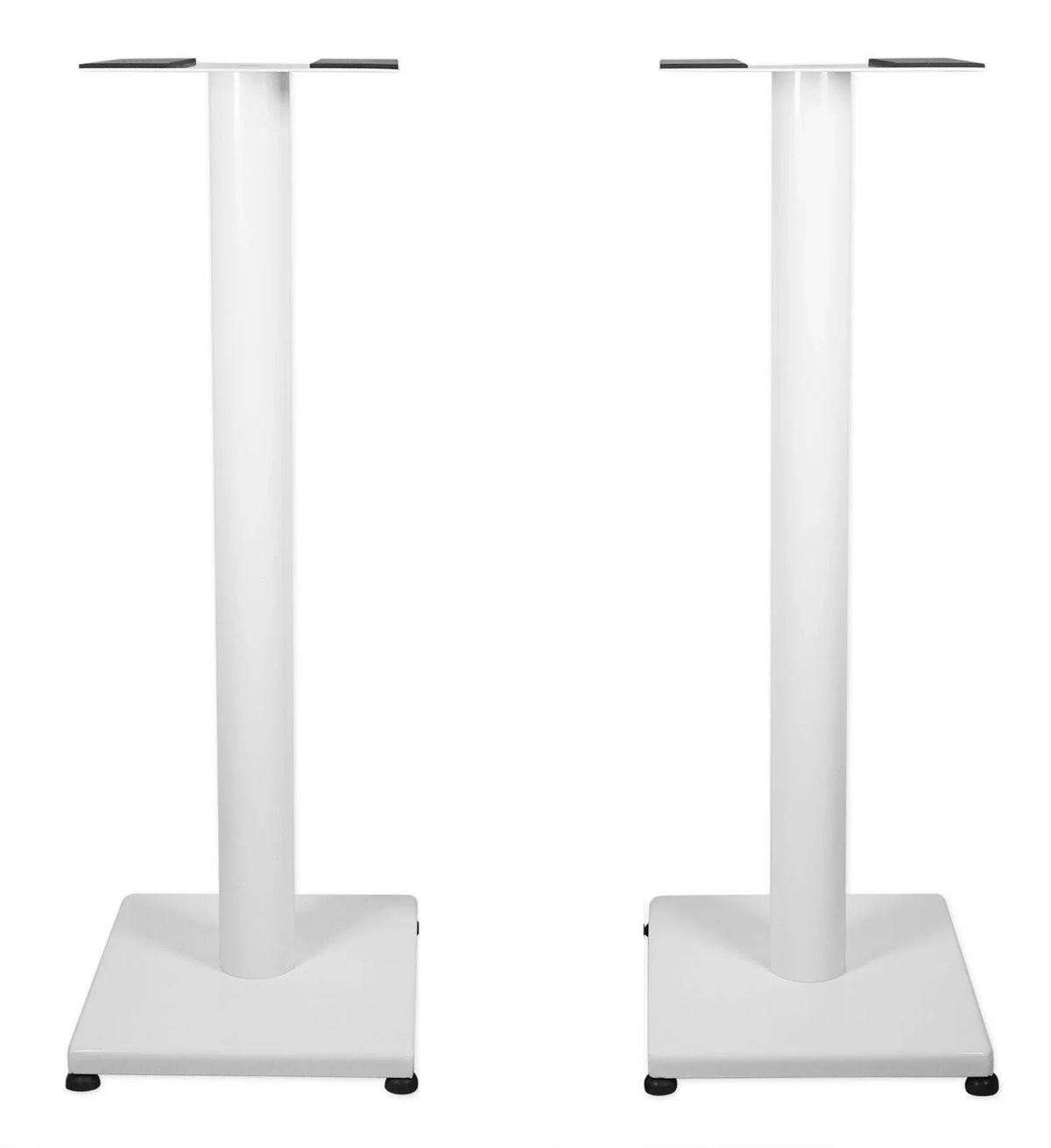 Pair Rockville RS29W 29" Steel Studio Monitor Recording Studio Stands in White
