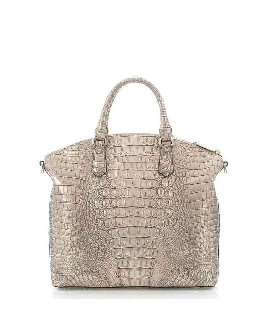 Brahmin Large Duxbury Sugar Cane Silver/Metallic Satchel