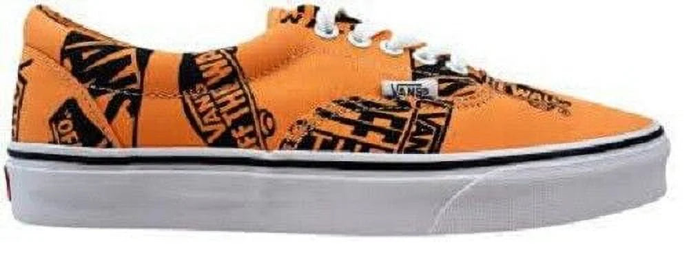 VANS ERA CLASSIC LOGO MIX LOW SKATEBOARD MEN SHOES ORANGE/BLACK Dimensions 9 NEW