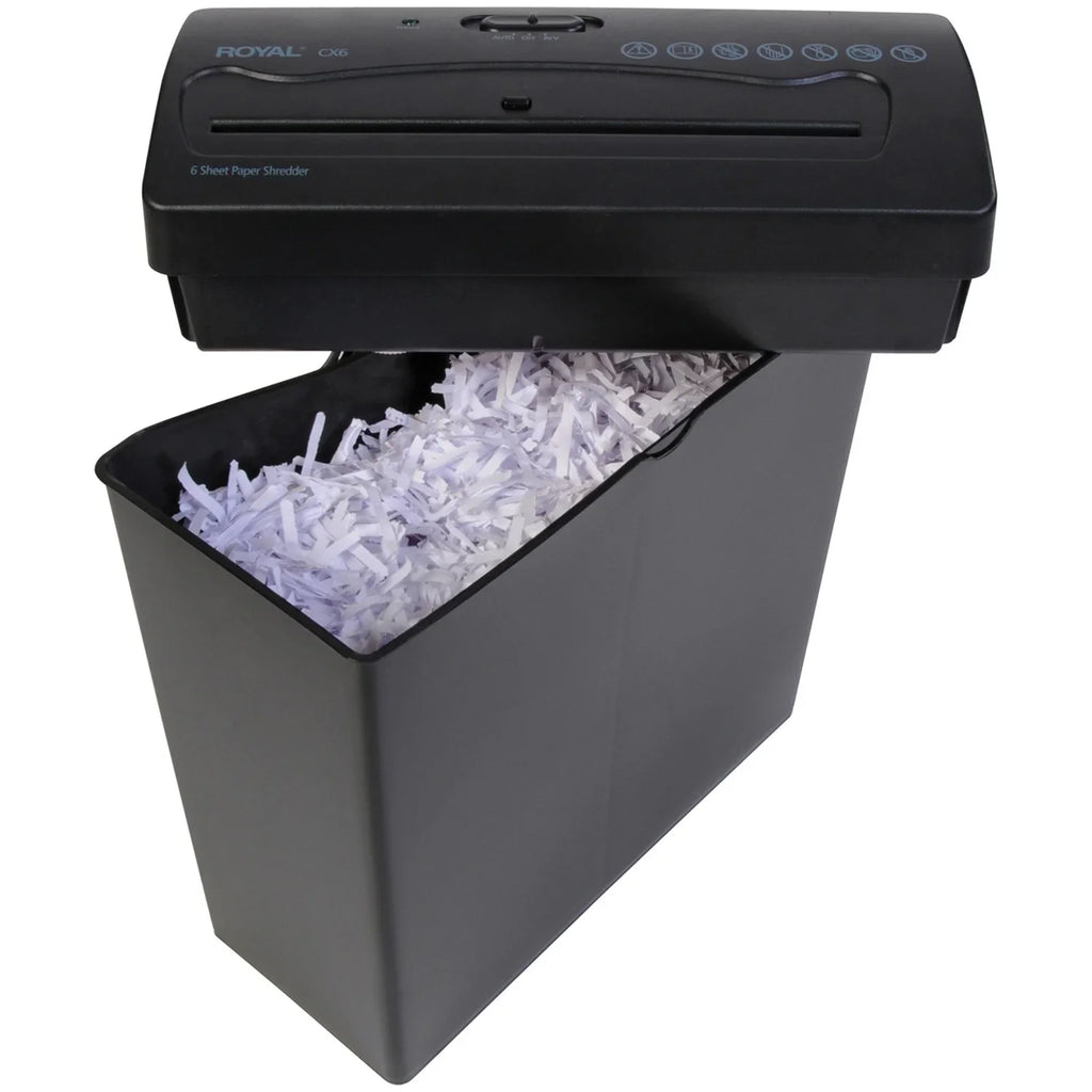 Royal CX6 6-Sheet Crosscut Paper Scarlet