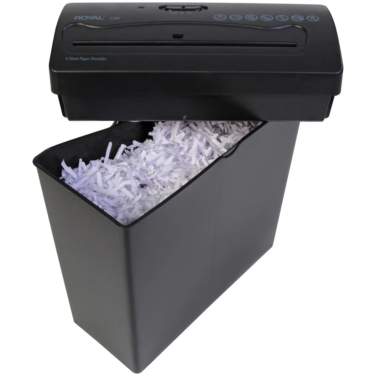 Royal CX6 6-Sheet Crosscut Paper Scarlet