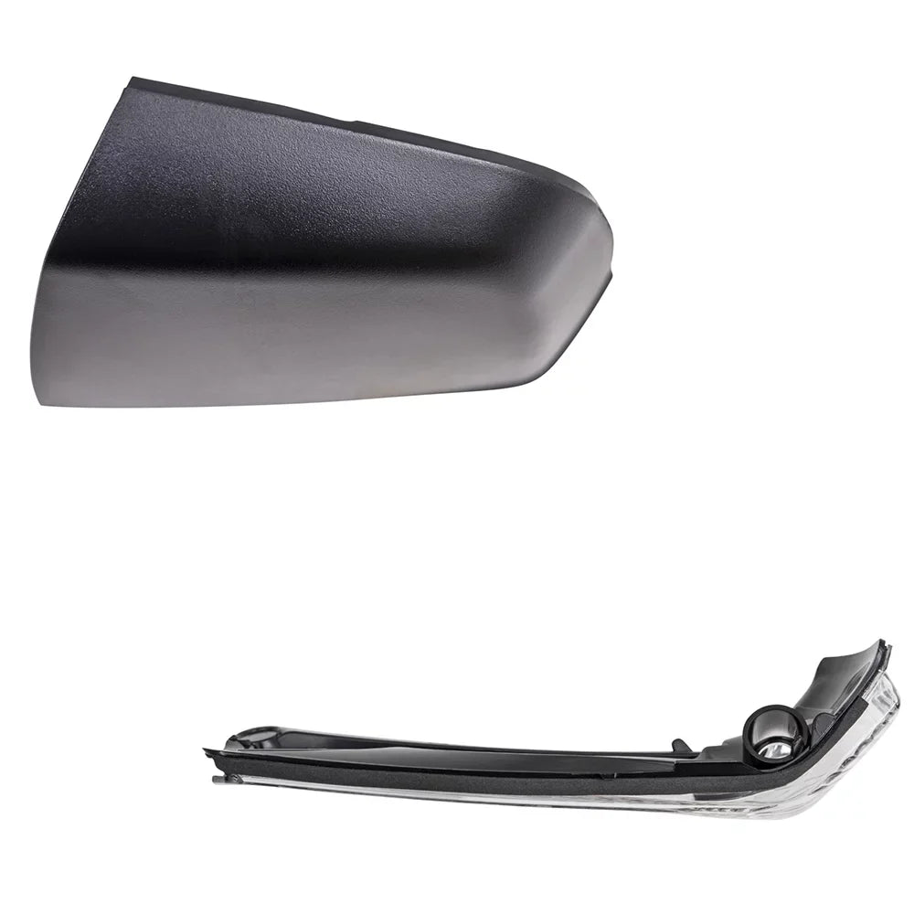 Brock Aftermarket Replacement Driver Left Door Mirror Cover Burgundy Black And Turn Signal Light Set Compatible With 2015-2021 RAM Promaster City Base/ST/Tradesman