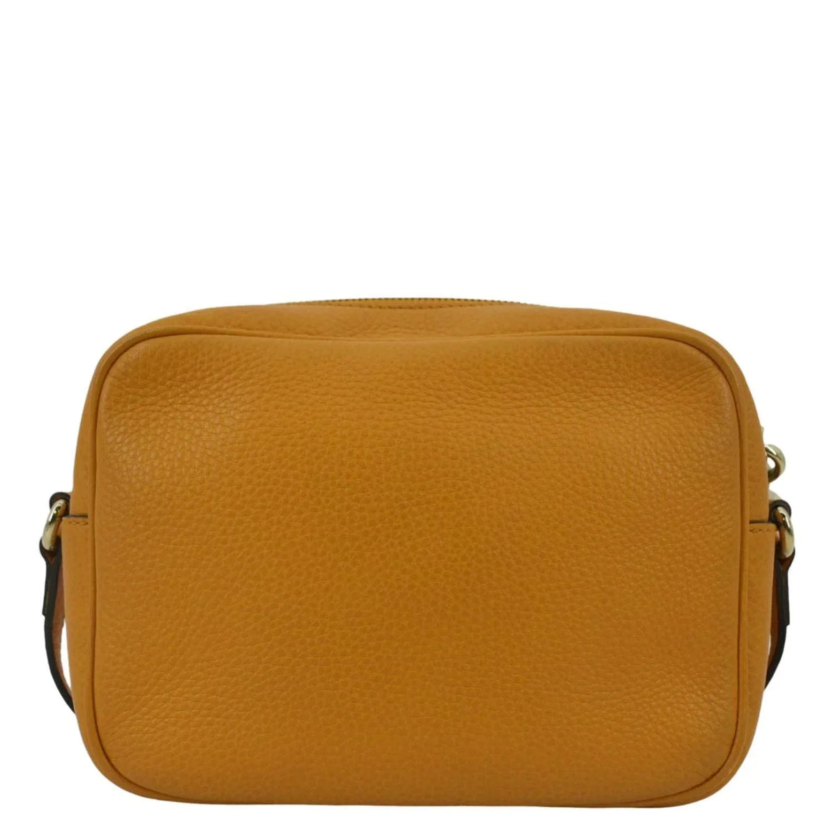 Pre-owned GUCCI Soho Disco Camera Leather Crossbody Bag Orange 308364
