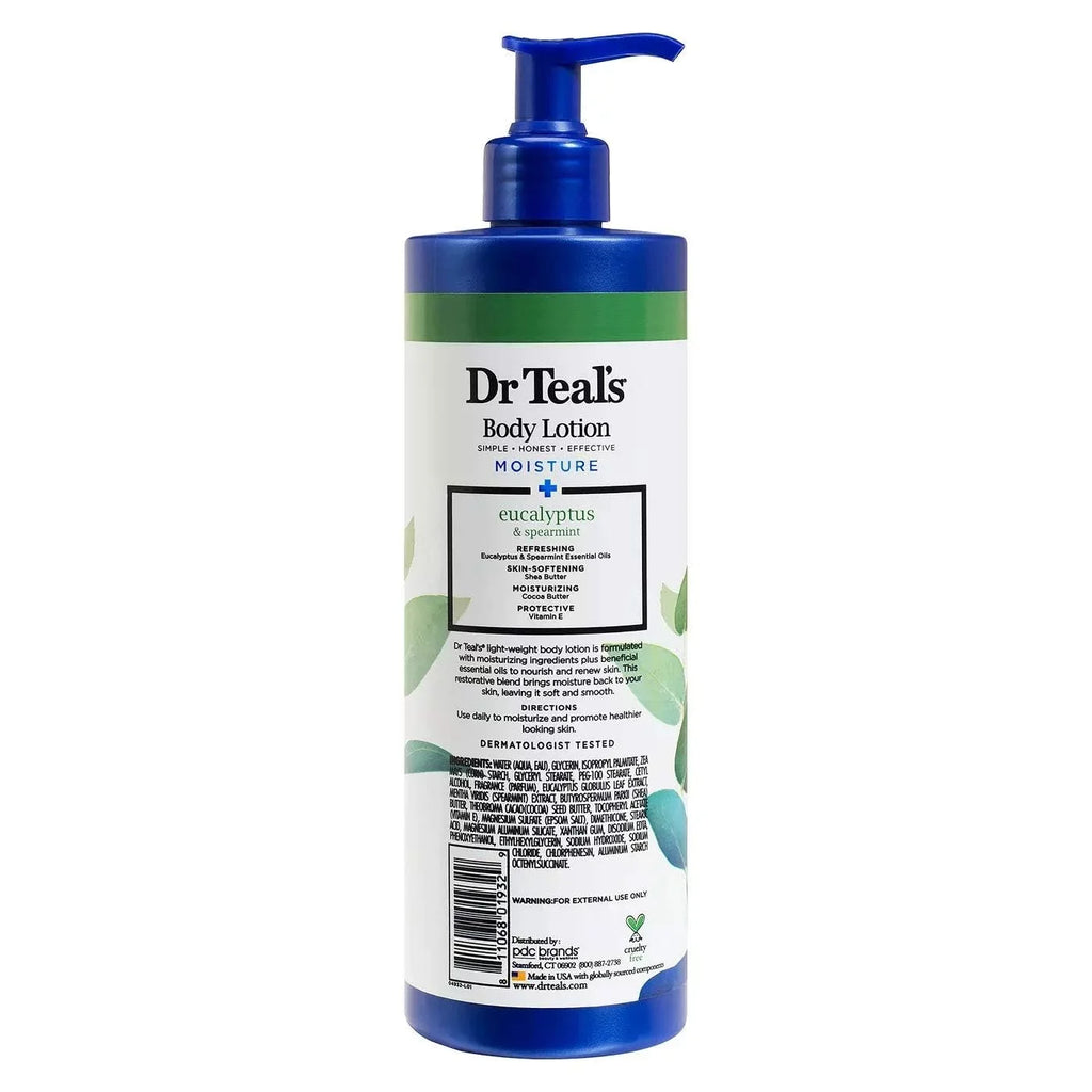Dr Teal,S Body Lotion Moisture Rejuvenating/Refreshing Eucalyptus & Spearmint, 16 Fl Oz