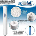 INC Ph Neutralization Water Filter Cartrid | Calcite Filter To Raise Alkalinity Of Low Ph Water | 20" Standard Fit Fits 20” Standard Filter Housing | H-F2520CALCITE (20" Standard)