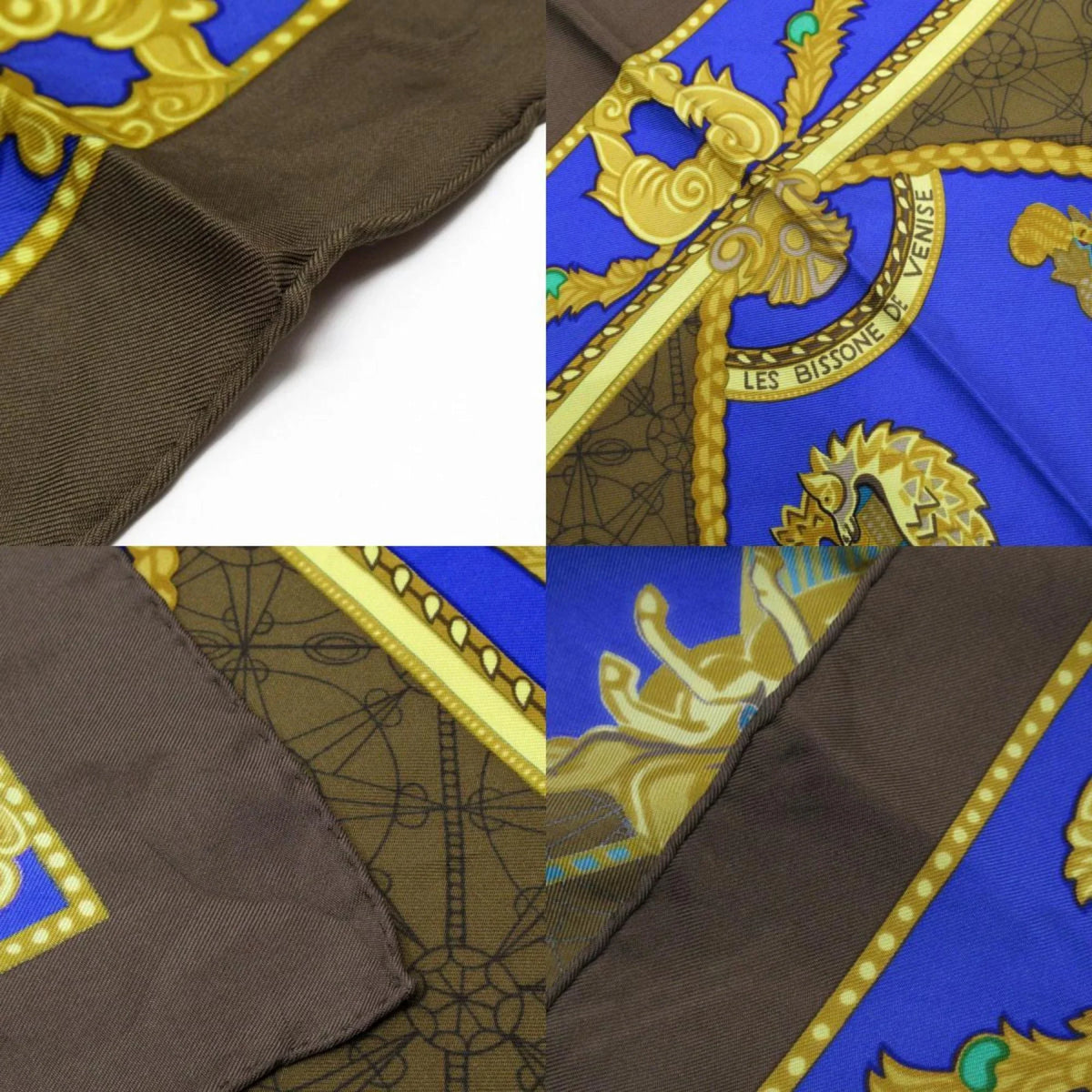 Pre-Owned HERMES Scarf Muffler Carre90 Silk Multicolor Feminine (Good)