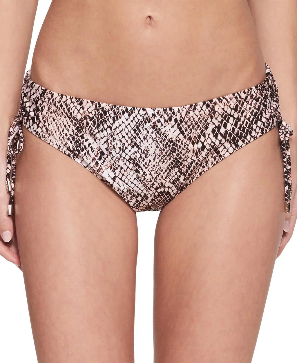 Famous Brand Female Chameleon Printed Side-Tie Bikini Bottom, Nectar, X-Large