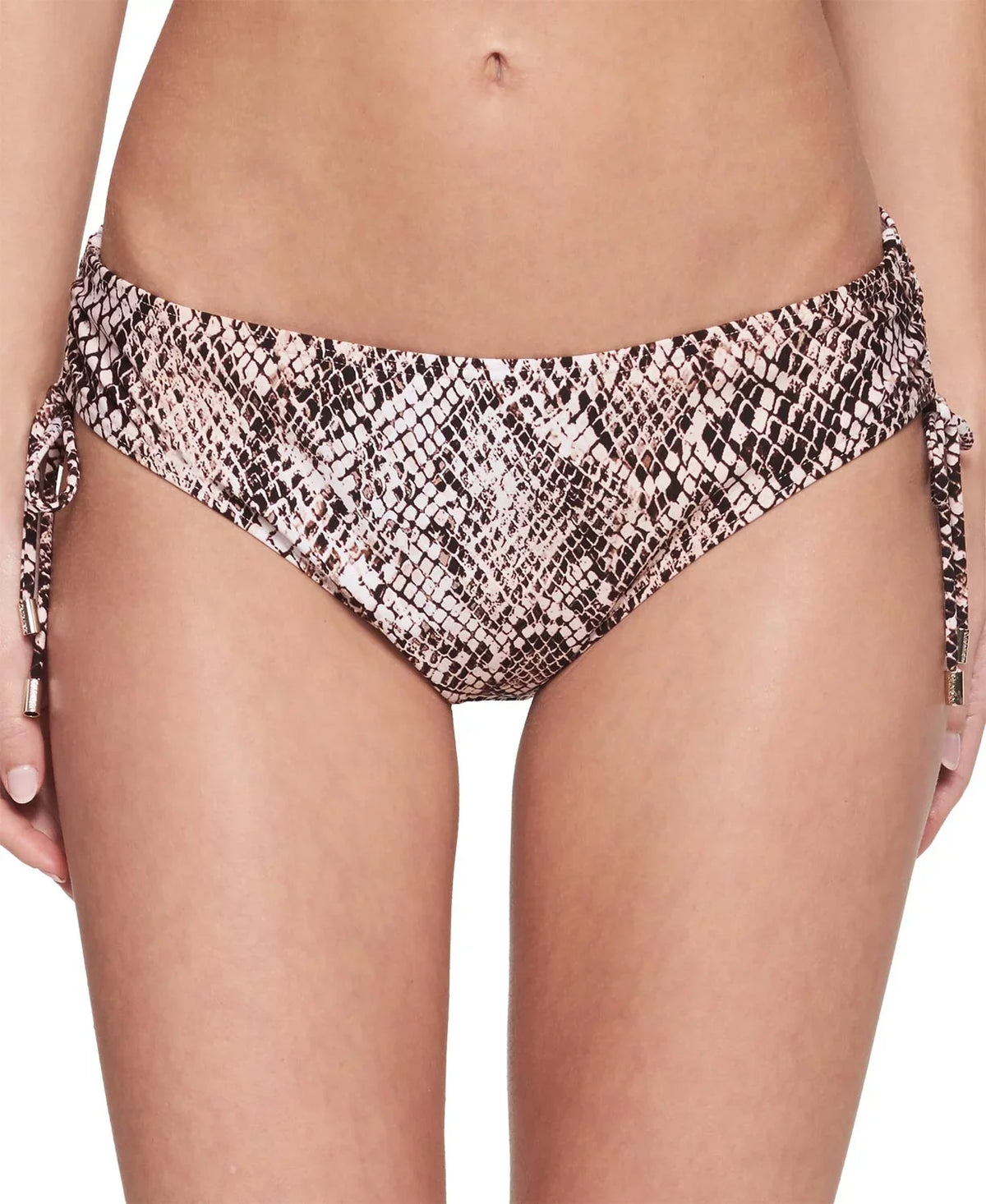 Famous Brand Female Chameleon Printed Side-Tie Bikini Bottom, Nectar, X-Large