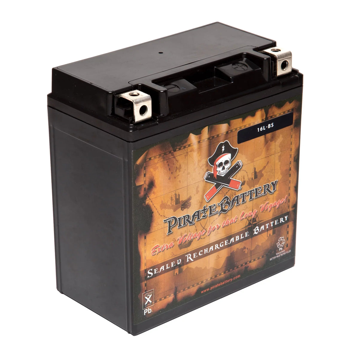 Pirate Battery YTX16L-BS (16L-BS 12 Volt,14 Ah, 230 CCA) Jet Ski Battery for Kawasaki 300cc Js300 Ts Sx 1991