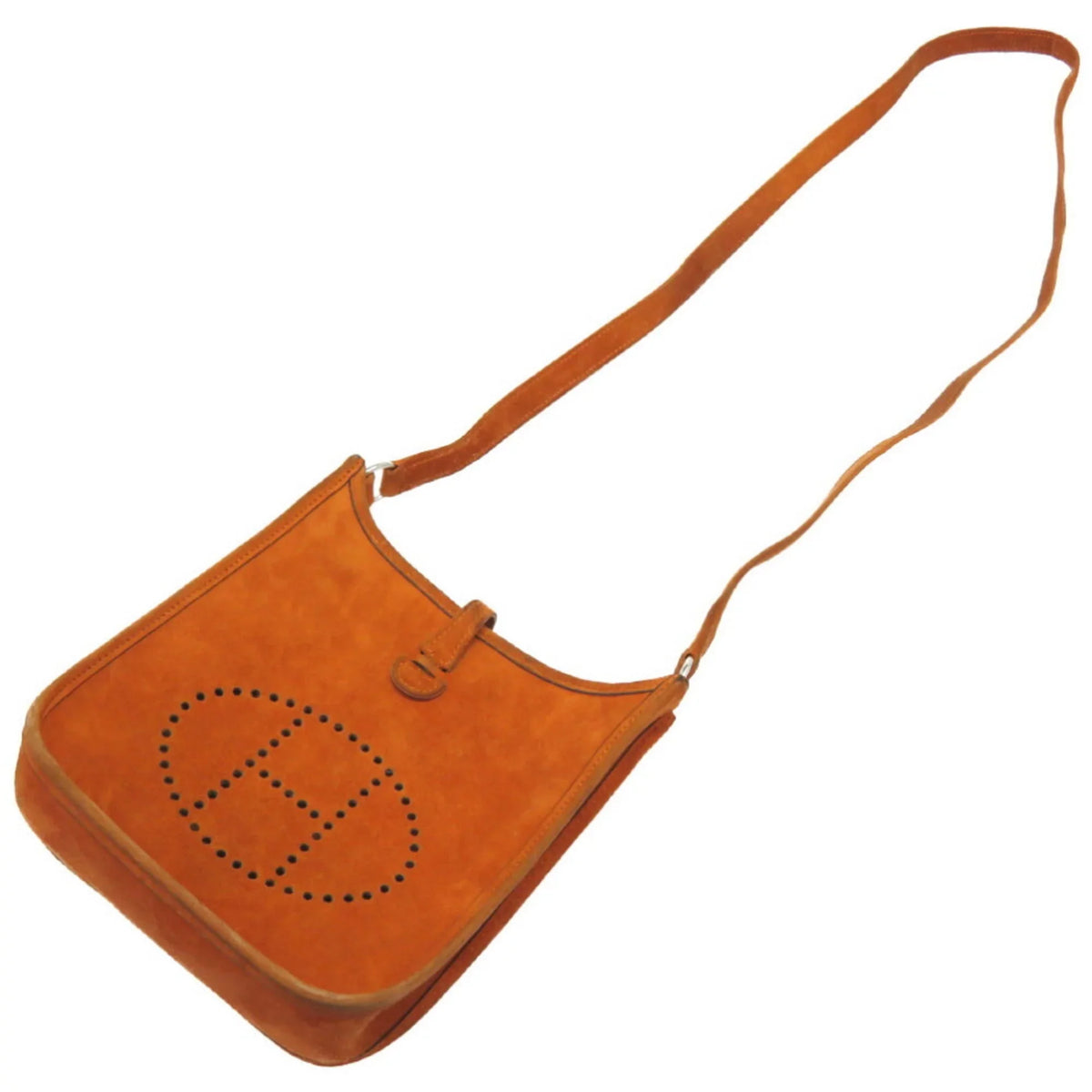 Pre-Owned Hermes Evelyn TPM Dobris Orange Shoulder Bag □ H Engraved 0069HERMES (Fair)
