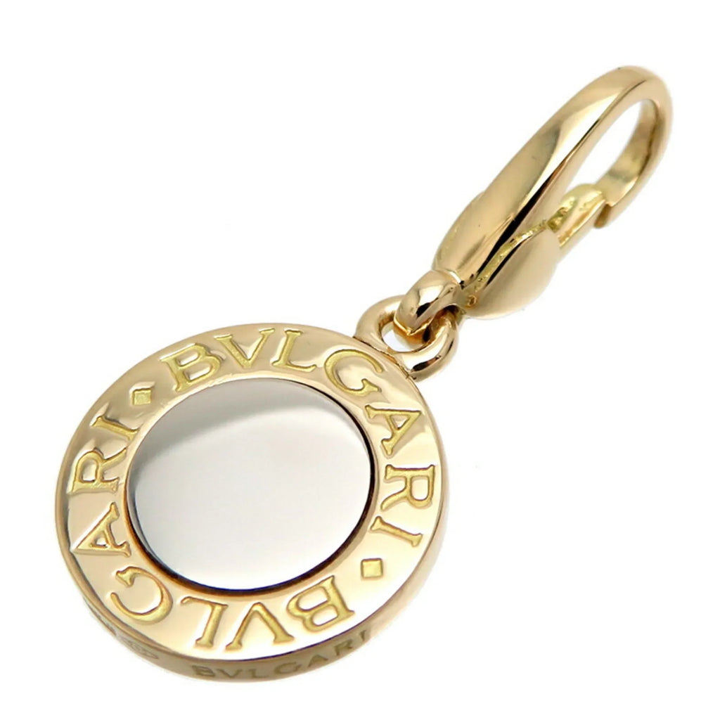 Pre-Owned BVLGARI Female and Men's Charm 750 Yellow Gold (Good)