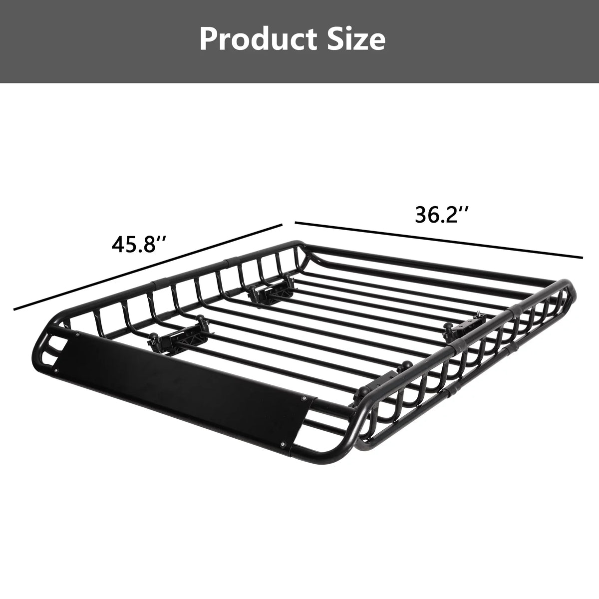 45"x 36"x4.5'' Rack Cargo Basket Universal Rooftop Cargo Rack, Cargo Carrier for Top of Vehicle for SUV, Truck, & Car Luggage Holder, 150 lbs Weight Capacity, Black