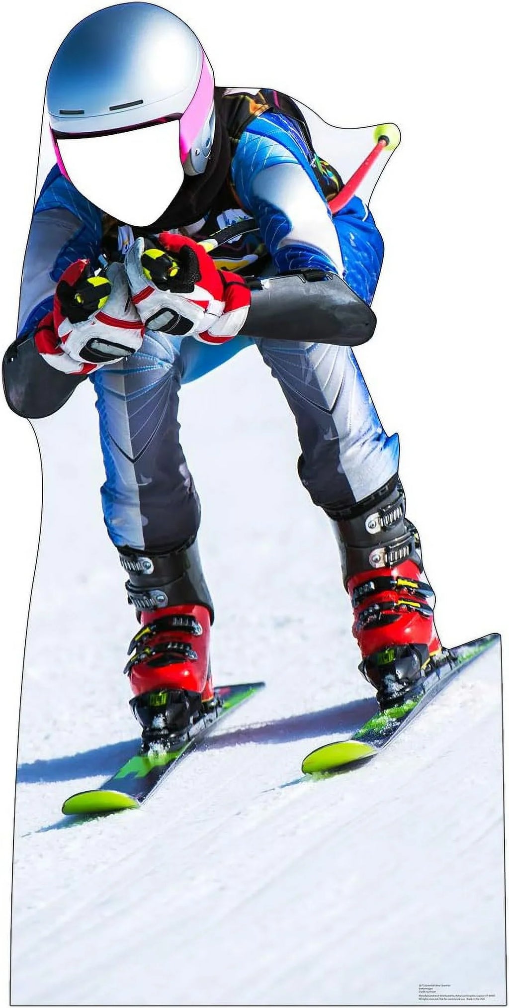 Downhill Skier Stand-In Life Fit Cardboard Cutout Standup