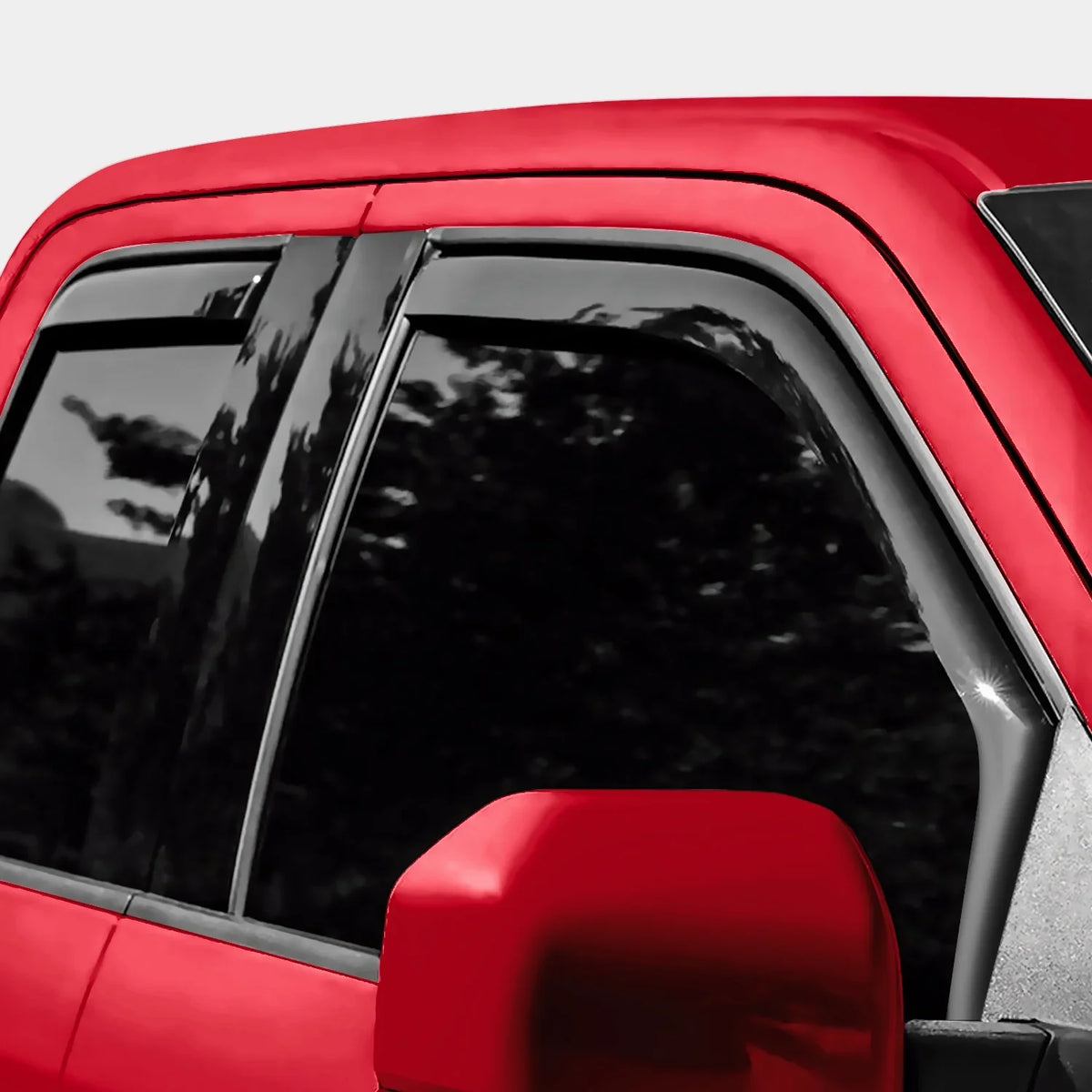 Voron Glass in-Channel Extra Durable Rain Guards for Ford F150 2015-2020 SuperCab (fit for Ford F250-F550 17-23), Window Deflectors, Vent Window Visors, 4 Pieces - 230095
