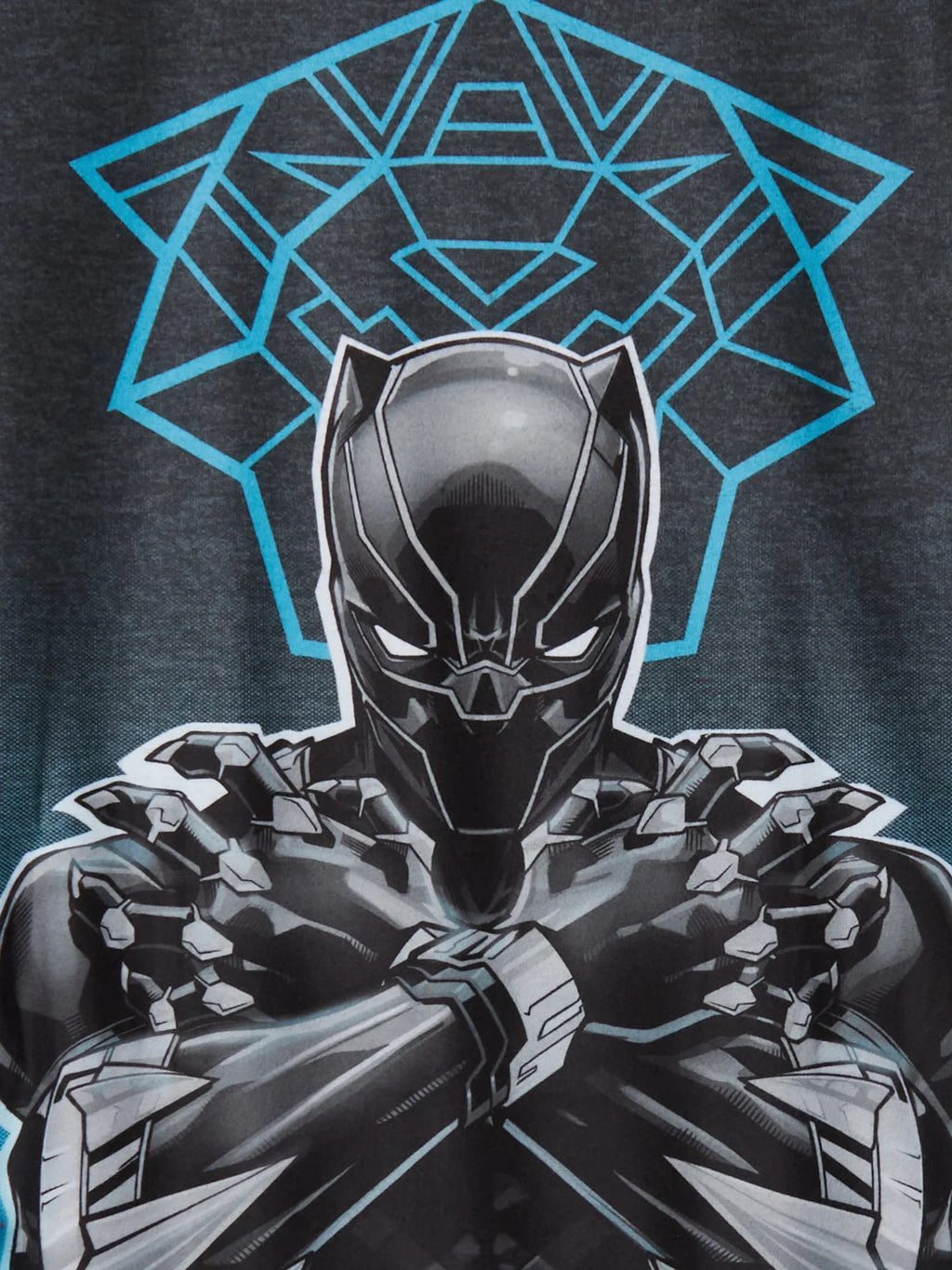 Black Panther Boys Long Sleeve Top and Pants Pajama Sleep Set, 2-Piece, Measurement 4-12